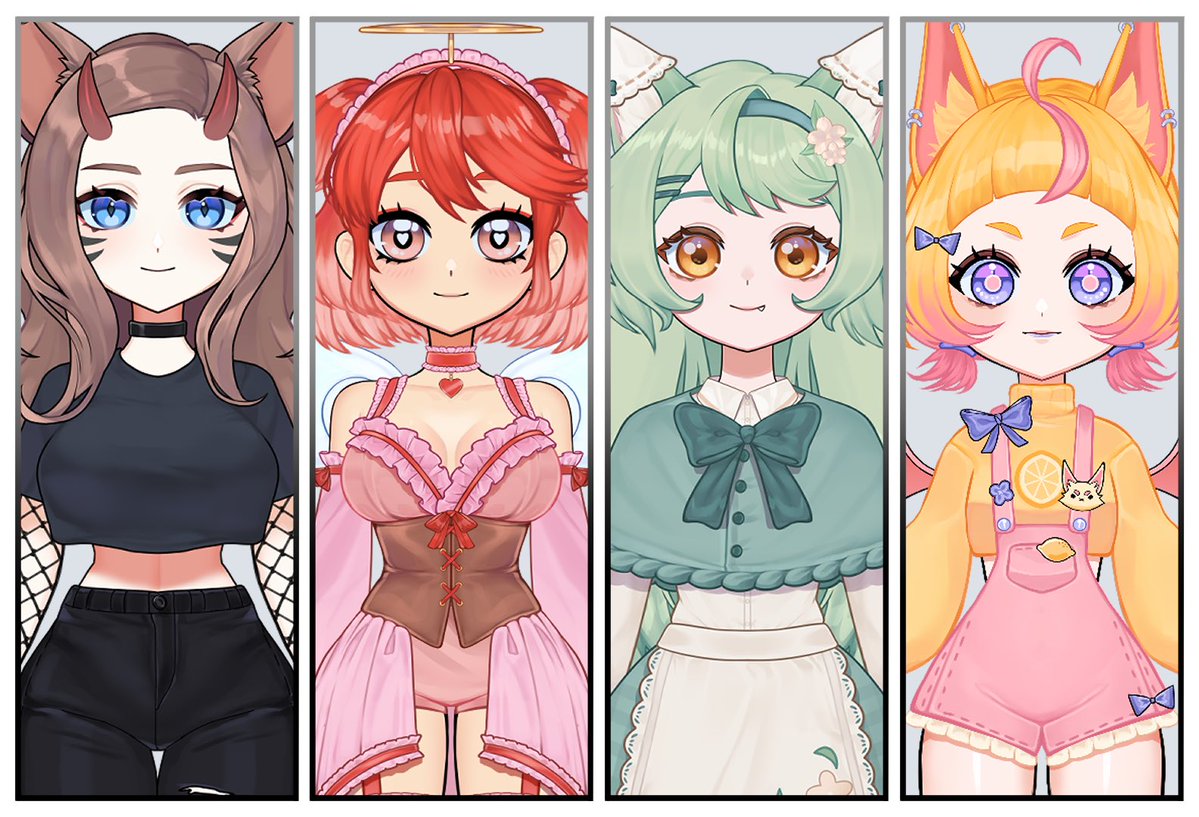 Piisochan's tweet image. ☆ !Vtuber Model Art Giveaway! ☆
🥇1 winner will receive:
Live2D full-body model Art including 3 expressions (no rig)
✅How to enter:
Follow + Like + RT
Comment or DM your PNGs
This is not a raffle, I will personally pick.
Feminine characters only!
Ends this Friday!