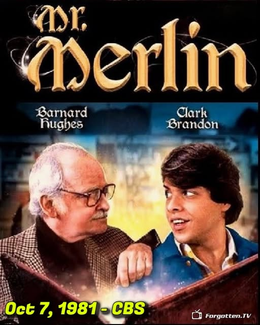 forgottentvshow's tweet photo. 🧙‍♂️ 𝗠𝗿. 𝗠𝗲𝗿𝗹𝗶𝗻 (CBS, 1981) Barnard Hughes was the legendary wizard now running a San Francisco garage, mentoring teen apprentice Zac (Clark Brandon) after he pulls Excalibur from a bucket of cement! A magical ’80s sitcom that mixed charm &amp; laughs. 🪄  #MrMerlin https://t.co/fP9elQvF5d