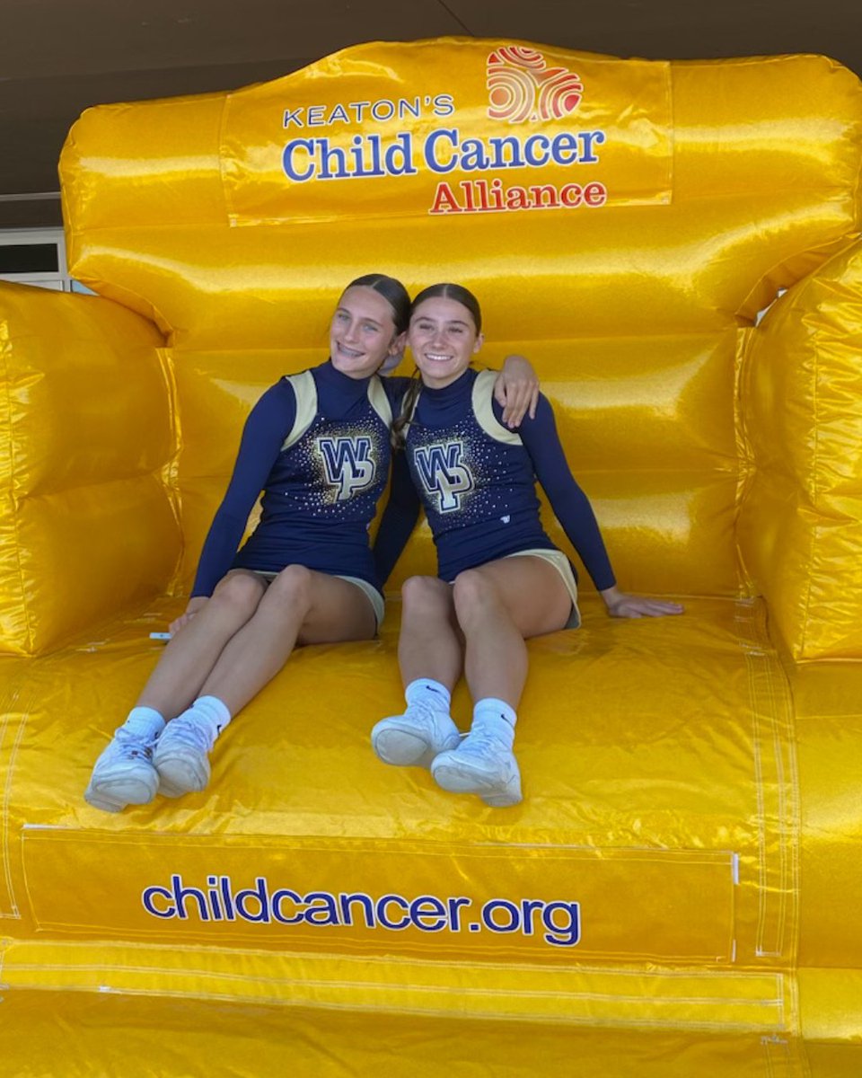 🏈💛 A huge touchdown of thanks to West Park Jr. Panthers Football &amp; Cheer for #GlowingGold this past Saturday in honor of Childhood Cancer Awareness!

Together, we’re suiting up to 𝗧𝗮𝗰𝗸𝗹𝗲 𝗖𝗵𝗶𝗹𝗱𝗵𝗼𝗼𝗱 𝗖𝗮𝗻𝗰𝗲𝗿 - one yard, one family, &amp; one golden game at a time.