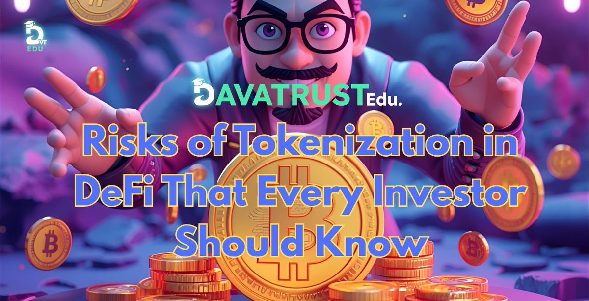 DaVaTRUST's tweet photo. ⏳ Time to face DeFi realities!
Tokenization risks are real: smart contract failures, liquidity issues, regulatory challenges.
Don't invest blind:
https://t.co/sl9hk4d7XM
#DeFiRisks #Crypto #Investment https://t.co/shnHAul3xW