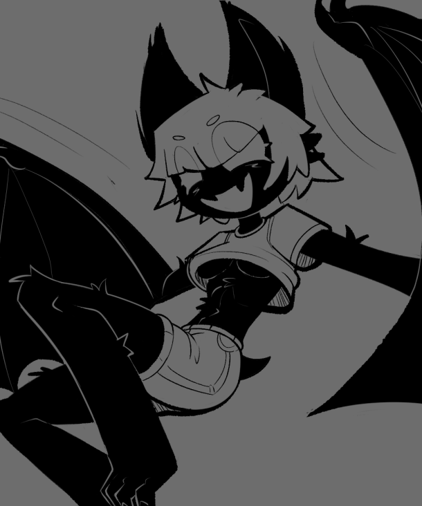 doc_con's tweet photo. lil bat gal doodle of a discord friends oc @KDD_Draws do more of her silly boi https://t.co/2pcVHgGQni