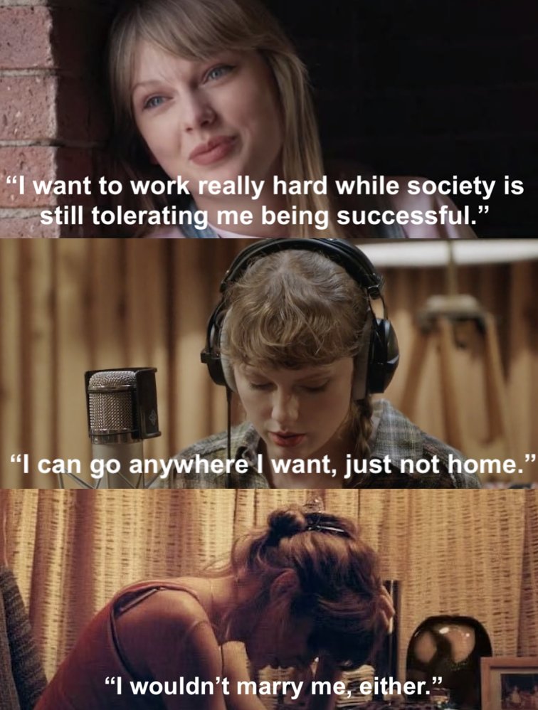 pretty unbelievable to watch taylor interviews where the topics of discussion are a smashing new album, owning her masters, and getting engaged