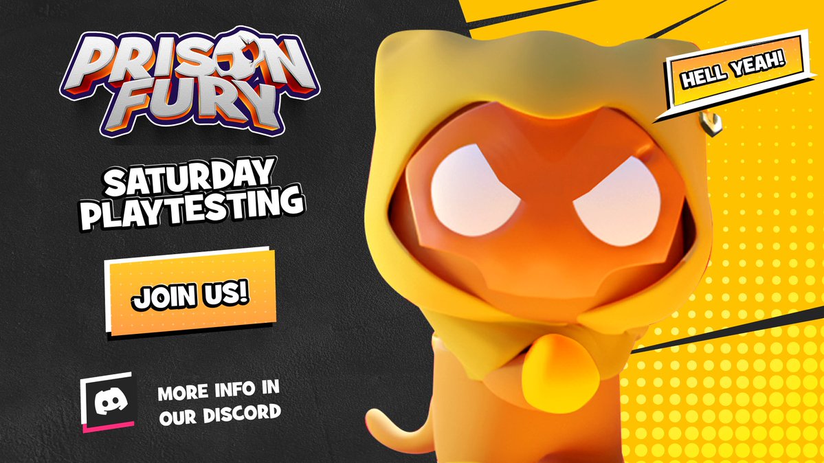 PrisonFurr's tweet image. A game made for players and validated for players, that's why we are going to do playtesting every single week about new mechanics to add to the game. 

Want to play join our Discord!
discord.com/invite/A8BAuzv…

#screenshotthursday #gamedev #indiedev