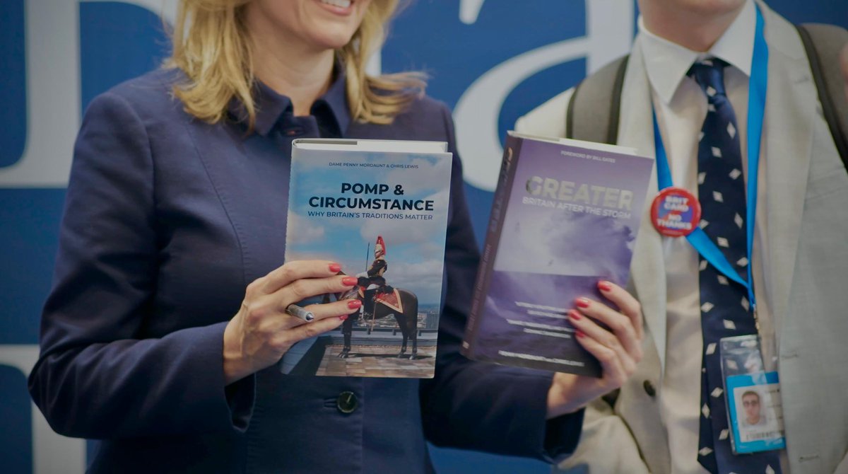 PennyMordaunt's tweet photo. Thank to everyone who bought advance copies of Pomp &amp; Circumstance: Why Britain’s traditions matter, and Greater, Britain after the storm. Blackwell’s sold out! All proceeds going to some great causes. https://t.co/wMMxBw0XAE