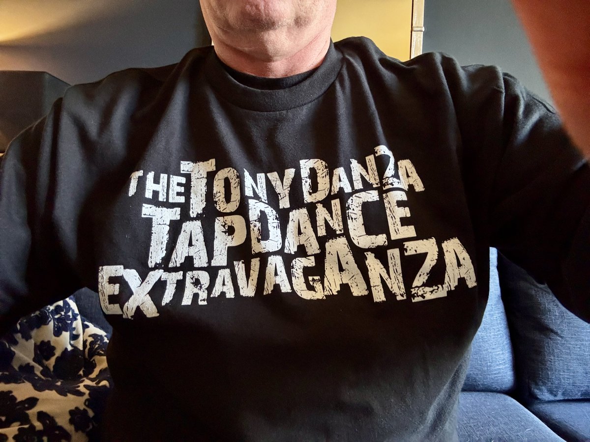 captsolo66's tweet photo. On a positive note, got a new shirt from one of favorites today. #TheTonyDanzaTapdanceExtravaganza. 👊🫵🤘 https://t.co/z3BlRhgSbc