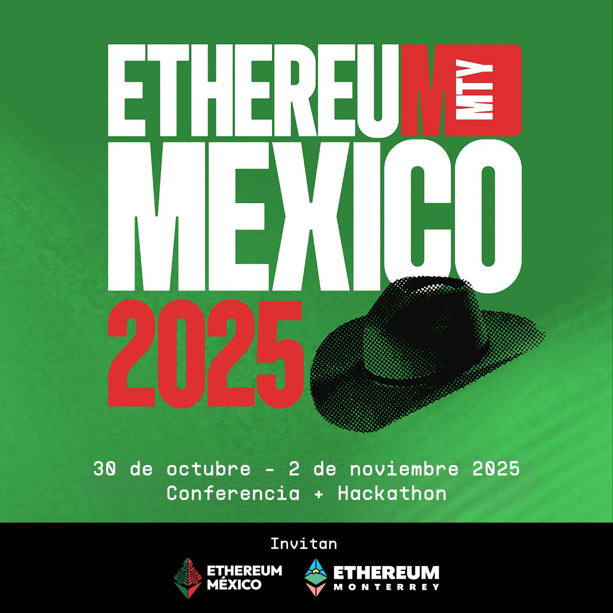 mxweb3's tweet image. ETH México 2025 – Web3 se vive en Monterrey 🇲🇽🚀
🧵 1/8
Del 31 oct al 2 nov, ETH México 2025 transformará el Centro Histórico de Monterrey en un Pop-Up Innovation Hub, donde blockchain, cultura y colaboración se unen para impulsar el futuro Web3 en LATAM.

#ETHMexico2025 #mxweb3