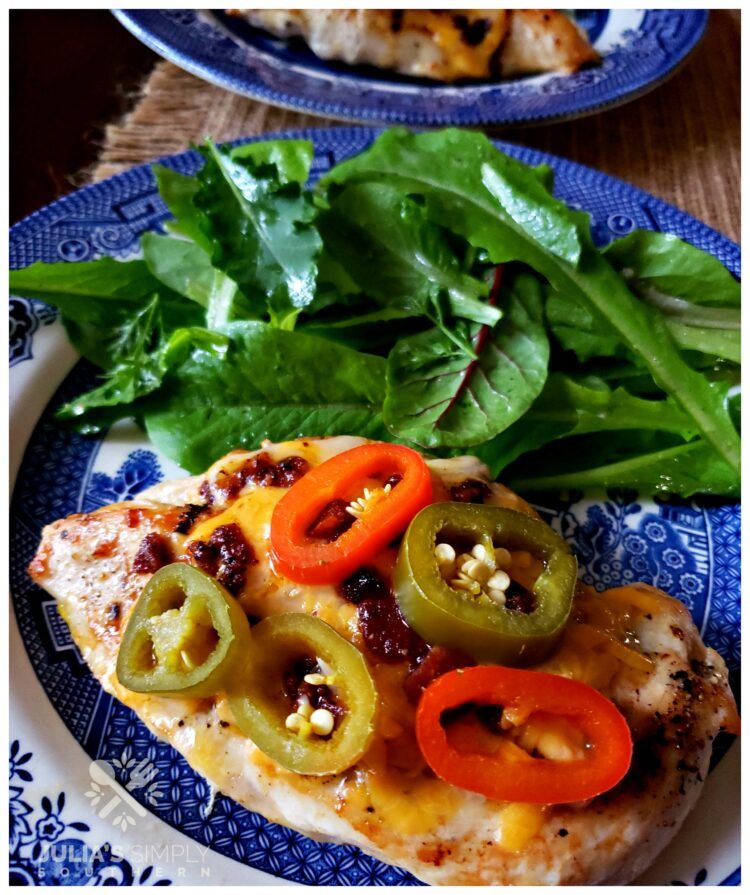 🔥✨ Spice up dinner with a cheesy, spicy kick! Julia’s Jalapeño Popper Chicken Breast is seared then topped with gooey cheese, crispy bacon, and spicy jalapeños, then baked to finish. 🧀🌶️ It’s the perfect mix of heat, crunch, and melty goodness!

⭐️ urls.grow.me/DdwkKpwd1