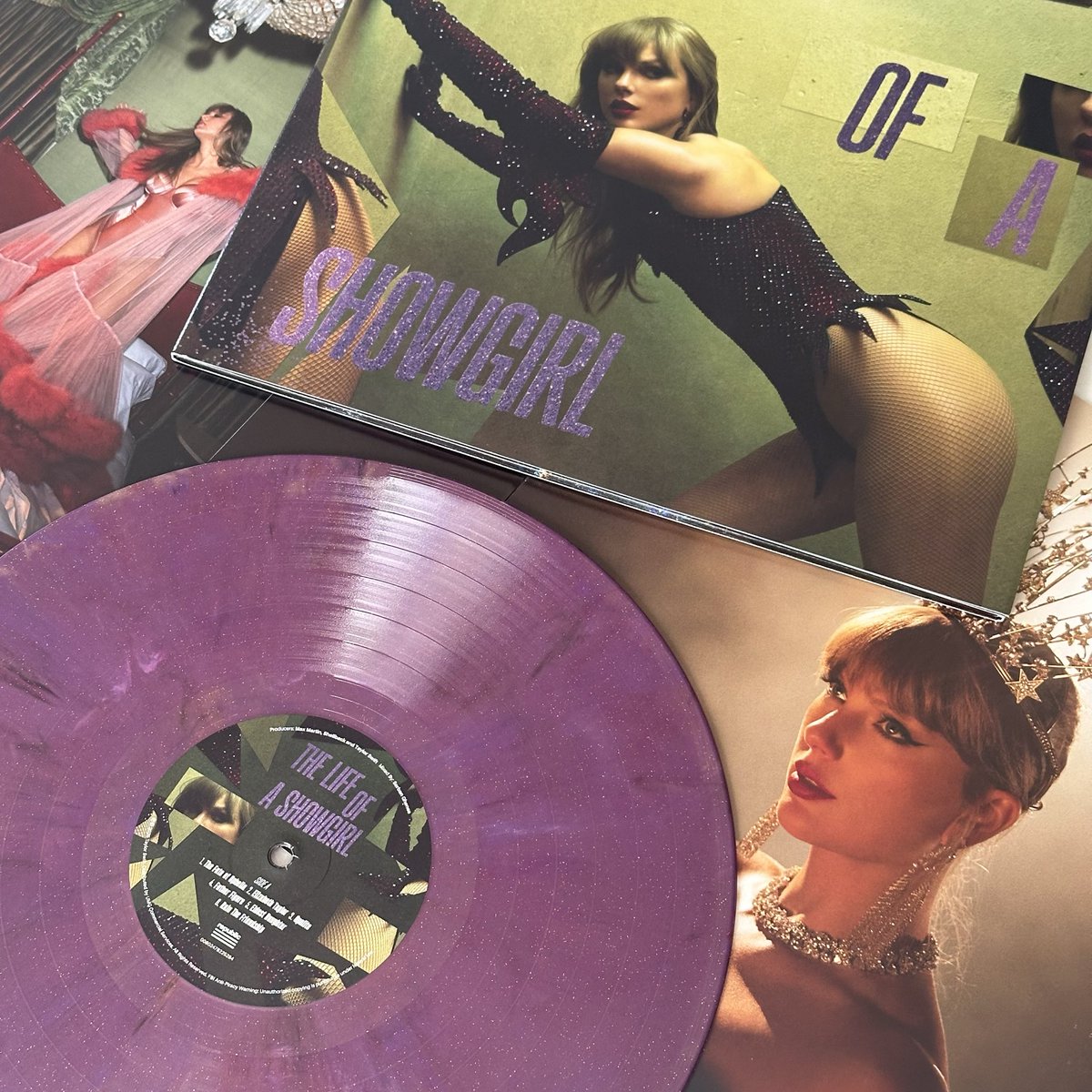 this shiny bug vinyl is everything🤍🪲 #TSTheLifeofaShowgirl