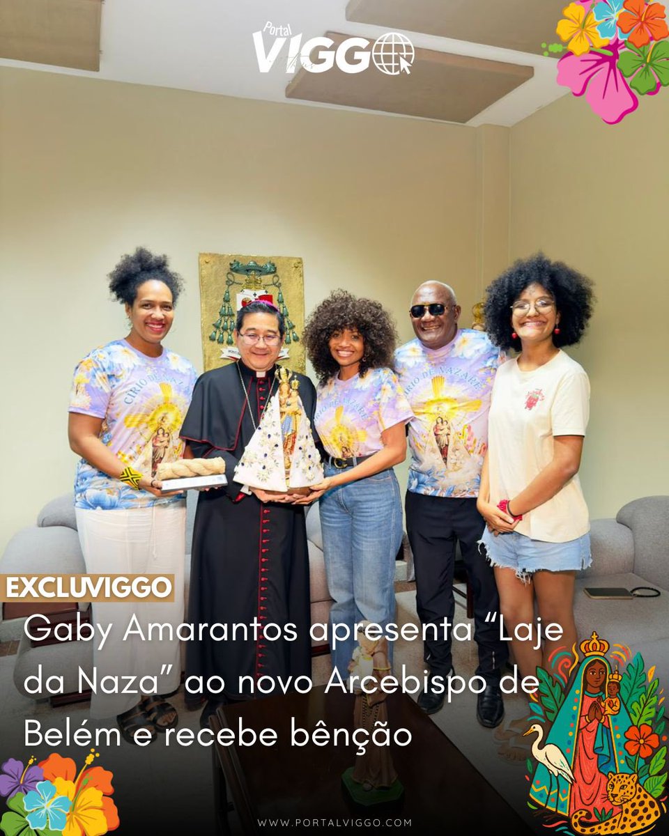 matheusviggo's tweet image. Gaby Amarantos se reuniu com o novo Arcebispo de Belém, Dom Júlio Endi Akamine, para apresentar o projeto Laje da Naza e recebeu uma bênção especial para a nova edição✨🙏🏽

📷 EXCLUVIGGO 

🌐 saiba mais em portalviggo.com

#viggo #excluviggo #cirio2025 #ciriodenazare