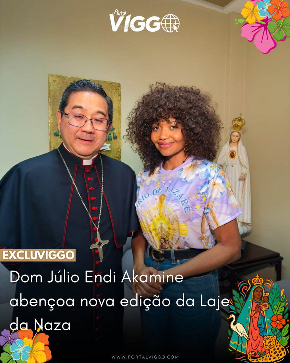 matheusviggo's tweet image. Gaby Amarantos se reuniu com o novo Arcebispo de Belém, Dom Júlio Endi Akamine, para apresentar o projeto Laje da Naza e recebeu uma bênção especial para a nova edição✨🙏🏽

📷 EXCLUVIGGO 

🌐 saiba mais em portalviggo.com

#viggo #excluviggo #cirio2025 #ciriodenazare