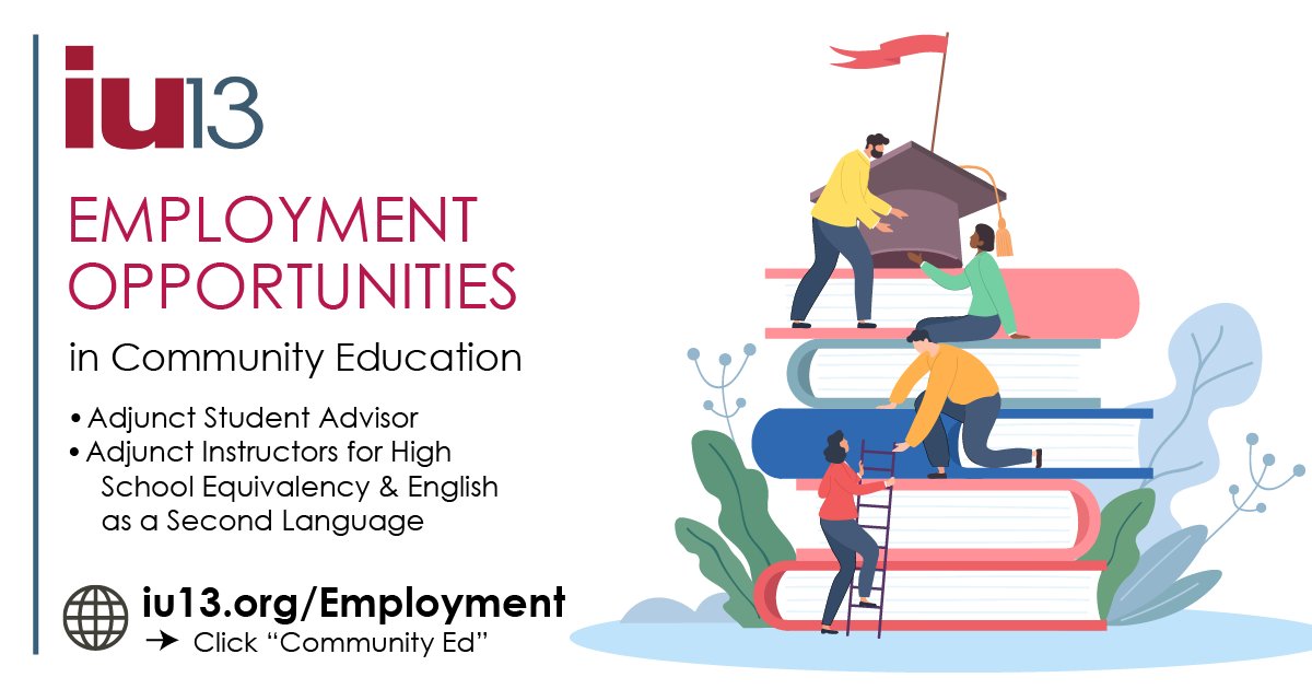 We're hiring in Lancaster &amp; Lebanon!
📌 1 Adjunct Advisor
📌 ESL &amp; HSE/GED Instructors (esp. Math)
Bachelor’s degree required.
Make a difference in adult education!
🔗 Apply: hubs.li/Q03Ksdl10