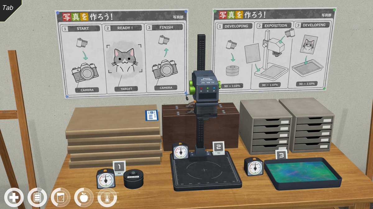 shoujo_city's tweet image. Added instruction posters for photo laboratory (Anime City). #gamedev #indiedev #madewithunity