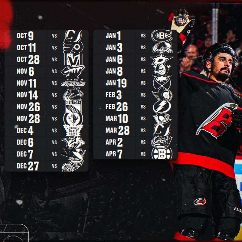 Canes's tweet photo. Sweater weather is finally here 🔴⚫️