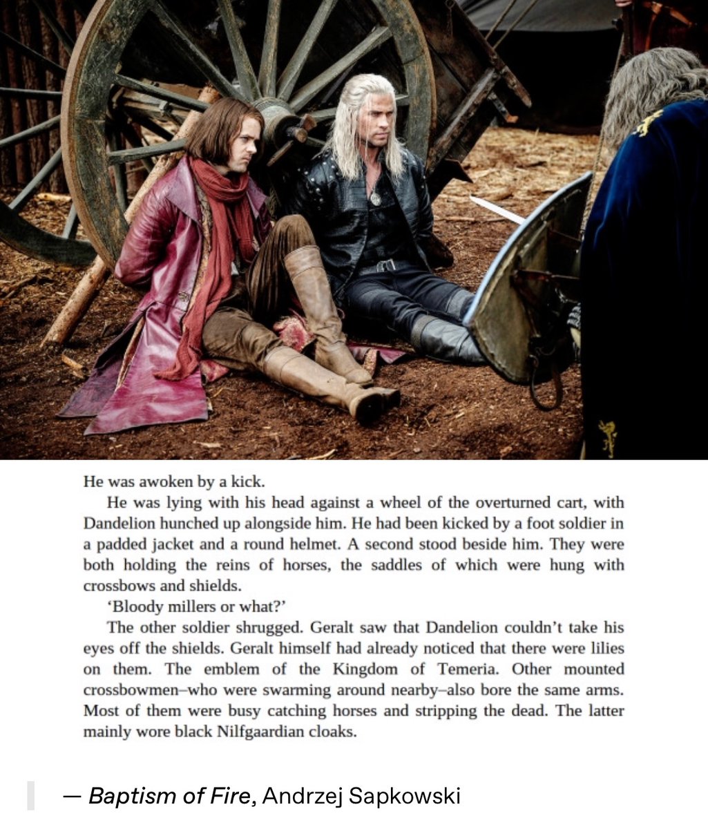 “The show isn’t following the books” they say 
meanwhile one picture of the show