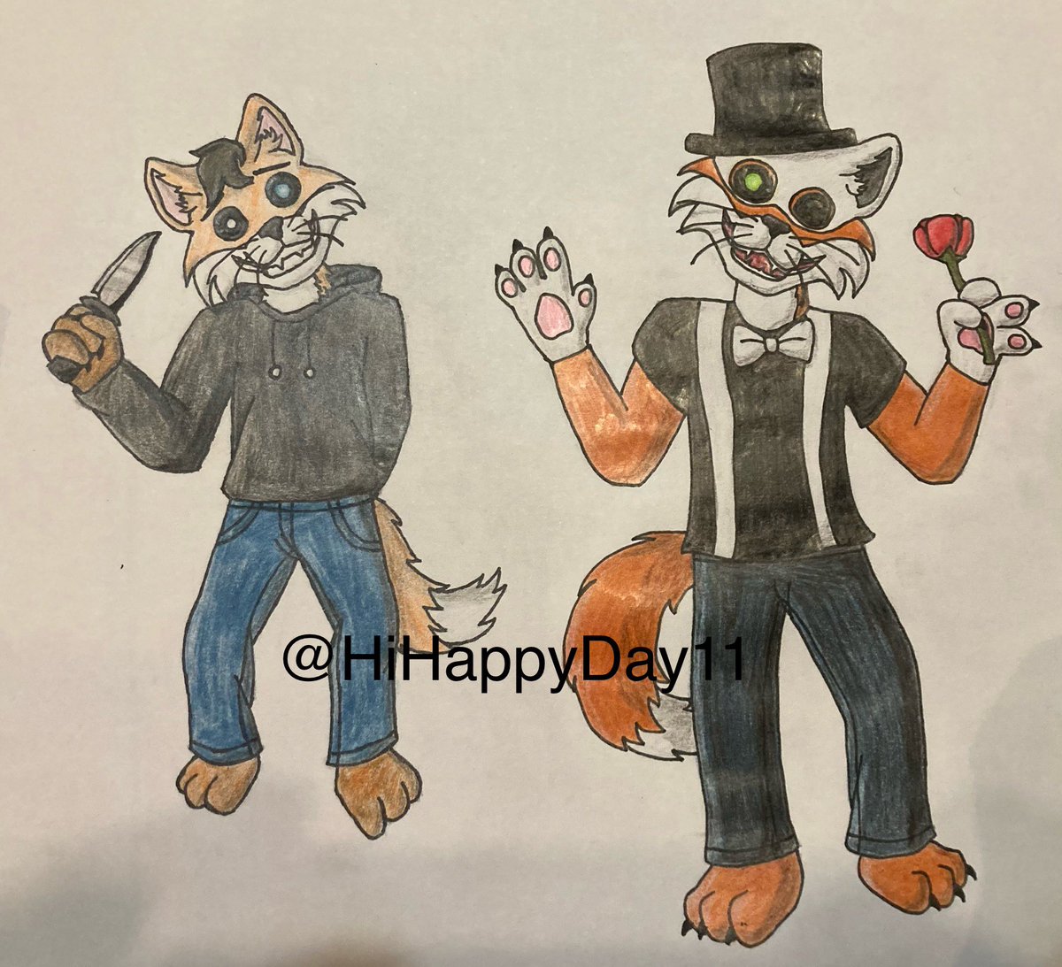HiHappyDay11's tweet photo. Ik it’s been a while but I think I might’ve found my motivation again.
Yay
Also here’s Foxy and Felix from Roblox Piggy that I started a while ago and then finished recently https://t.co/71siFobvCf