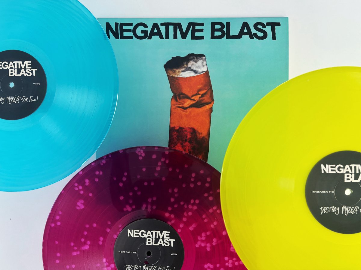 Negative Blast - Destroy Myself for Fun LP
threeoneg.com/archive/vinyl/…