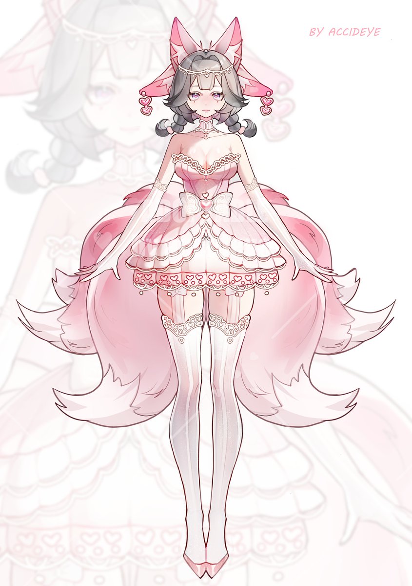 I’ve started an auction for a character, if anyone’s interested!

#openadoptable #adopt #kitsuneadopt #pinkkitsune