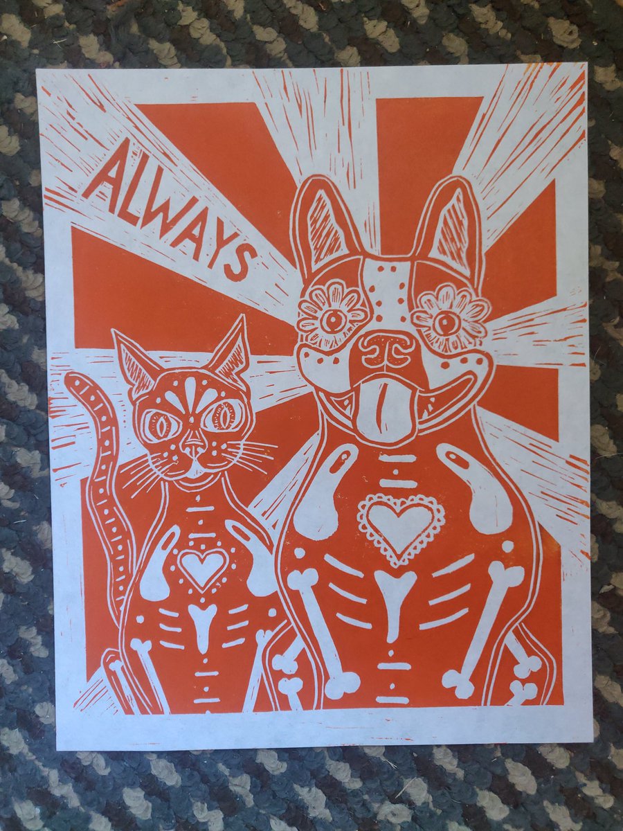 tmr_makes's tweet image. Four fall prints. Three major hides. One mostly for fundraising.