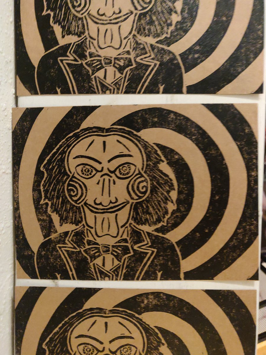 tmr_makes's tweet image. Four fall prints. Three major hides. One mostly for fundraising.