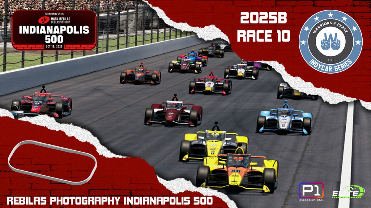 P1 Broadcasting (@p1broadcasting) on Twitter photo ERL Warriors 4 Peace Indycar Series🏆
2025B Season🏁
Join us tonight for Round 10 Rebilas Photography Indy500 👑2/3
Live on <a href="/EliteRNetwork/">Elite Racing Network</a> Channel
🕒Action Start it 7:45pmET
🎙️Booth Gary Godsoe and Luis GonzalezLGN
📺youtube.com/watch?v=axPVGJ…
<a href="/iRacing/">iRacing</a> <a href="/EliteRacing_/">Elite Racing League</a> <a href="/WWTRaceway/">WWT Raceway</a> ERL Warriors 4 Peace Indycar Series🏆
2025B Season🏁
Join us tonight for Round 10 Rebilas Photography Indy500 👑2/3
Live on <a href="/EliteRNetwork/">Elite Racing Network</a> Channel
🕒Action Start it 7:45pmET
🎙️Booth Gary Godsoe and Luis GonzalezLGN
📺youtube.com/watch?v=axPVGJ…
<a href="/iRacing/">iRacing</a> <a href="/EliteRacing_/">Elite Racing League</a> <a href="/WWTRaceway/">WWT Raceway</a>