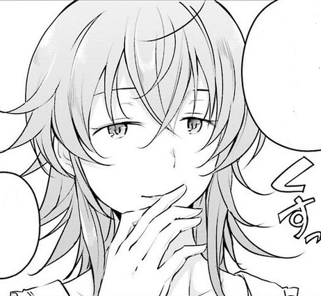 Hazel_Devil's tweet photo. @BustyIdolSpirit "An idol? I see. I should have you perform for me, but I'm just kidding." https://t.co/8L7423C2Kz