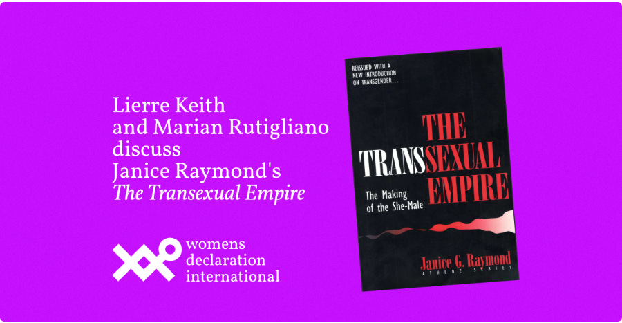 When a WDI conversation about the book 'The Transsexual Empire' proved too hot to handle for YouTube, and they removed it from their platform, the Women's Rights Party stepped up and hosted it on their own website.

YouTube cancels 'The Transsexual Empire' conversation by Women's