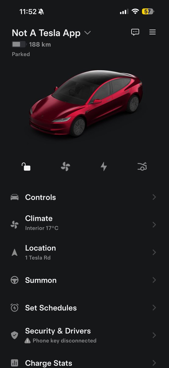 Not a Tesla App tweet media