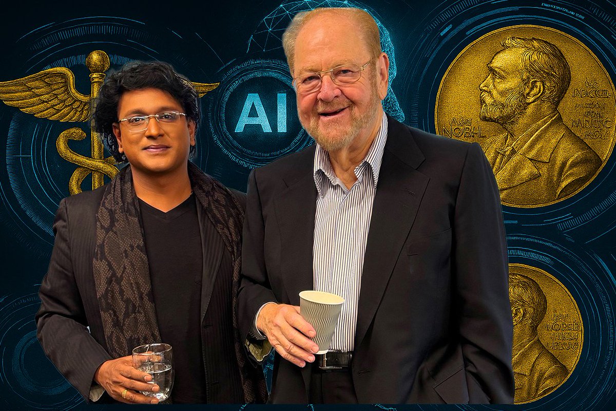 The Rise of Bio-Physical Intelligence
My conversation with 𝐍𝐨𝐛𝐞𝐥 𝐋𝐚𝐮𝐫𝐞𝐚𝐭𝐞 𝐉𝐚𝐦𝐞𝐬 𝐑𝐨𝐭𝐡𝐦𝐚𝐧, 𝐂𝐡𝐚𝐢𝐫 𝐨𝐟 𝐃𝐞𝐩𝐭 𝐨𝐟 𝐂𝐞𝐥𝐥 𝐁𝐢𝐨𝐥𝐨𝐠𝐲, 𝐘𝐚𝐥𝐞 𝐒𝐜𝐡𝐨𝐨𝐥 𝐨𝐟 𝐌𝐞𝐝𝐢𝐜𝐢𝐧𝐞
bit.ly/46GgTZf
#PhysicalAI #AI #NeuromorphicComputing