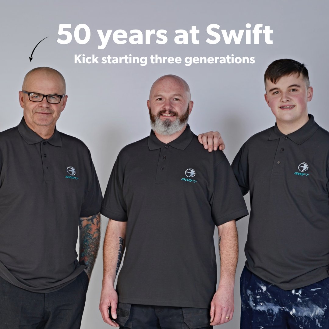 swiftgroup's tweet image. A huge congratulations to Gary Krouse on an incredible 50 years with Swift! 👏

Gary joined us back in 1975 as a 16-year-old apprentice - employee number 43, when we were building just five caravans a day! Since then, he’s seen it all, worked across countless roles, and even…