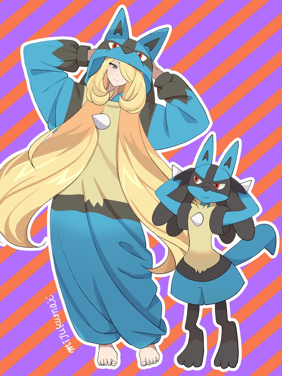 mijukuma's tweet image. LUCARIO KIGURUMI