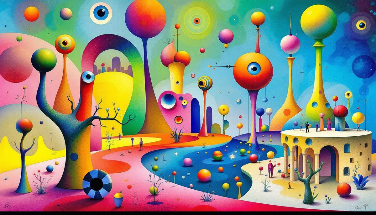 PromptSin's tweet image. Escape to a surreal world where imagination knows no bounds 🌈✨ Explore more! #Dreamscape #CreativeVibes