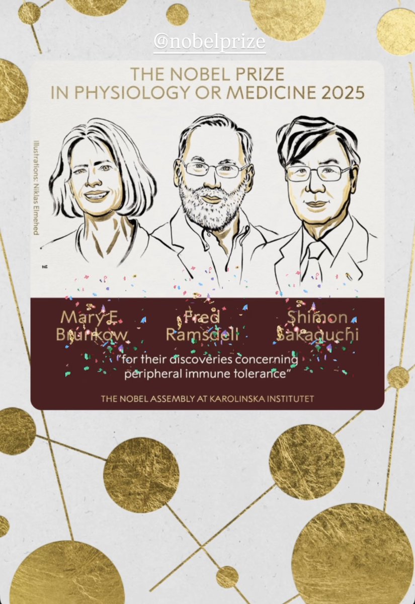 Emella_0's tweet photo. So inspiring to see women shake the frontiers of discovery in science. The prize is about the discovery of Tregs in autoimmune disease.  #TheNobelPrize #nobelprize2025 https://t.co/HgxFLubirB