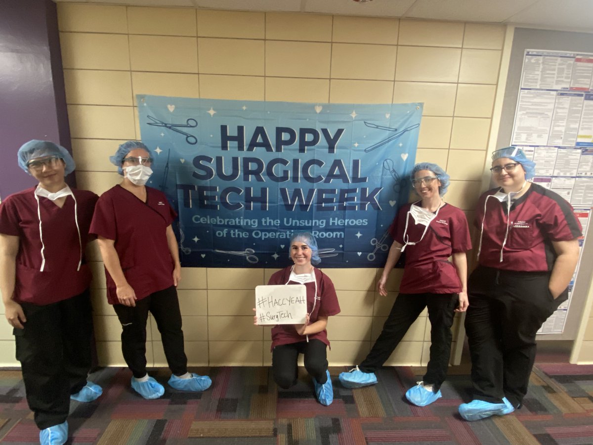 HACC_info's tweet image. The Surgical Technology Program proudly celebrated National Surgical Technology Week. The celebration highlighted the heart of the surgical technology career: precision, teamwork and compassion. 👩🏽‍⚕️🏥
#HACCyeah #SurgicalTechnology #SurgicalTechnologyWeek