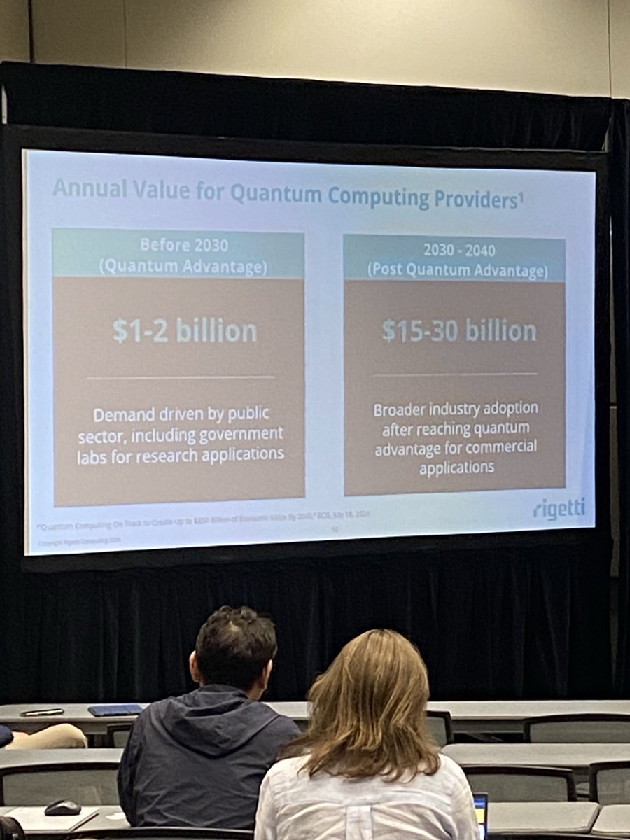 GuanxiResearch's tweet image. Attention Quantum Computing followers:
This slide was presented by the CEO of $RGTI a few minutes back at Semicon West in Phoenix.
Are the valuations of quantum computing companies justified?
#QuantumComputing