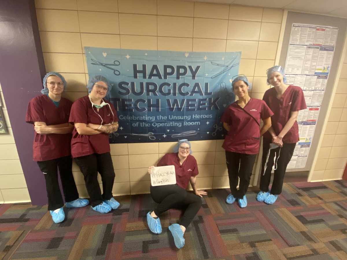HACC_info's tweet image. The Surgical Technology Program proudly celebrated National Surgical Technology Week. The celebration highlighted the heart of the surgical technology career: precision, teamwork and compassion. 👩🏽‍⚕️🏥
#HACCyeah #SurgicalTechnology #SurgicalTechnologyWeek