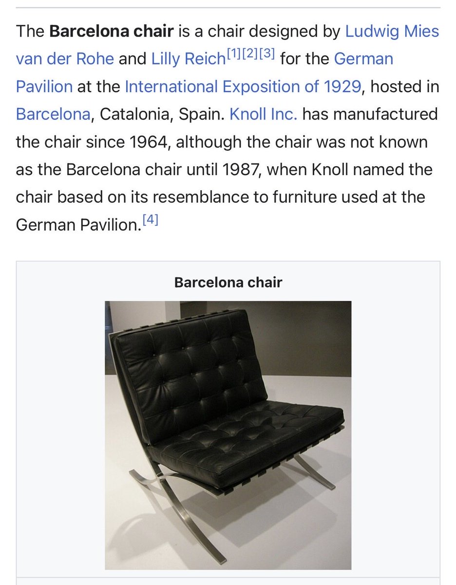 ovi_mx34's tweet image. #barcelonachair #miesvanderrohe #bauhaus