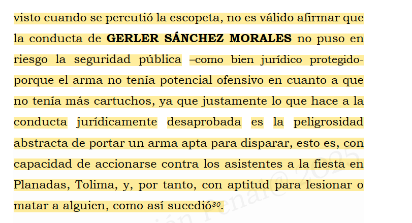 En otro episodio de la CORTE EXPLICA ¿ES EL PORTE DE ARMAS UN TIPO PENAL EN BLANCO? SI

Cual es el criterio para definir la LESIVIDAD AL BIEN JURÍDICO FRENTE AL PORTE DE ARMAS DE FUEGO, dice la CORTE que es un tema de POTENCIALIDAD O DE LO QUE PUEDE CAUSAR, no de si en efecto lo