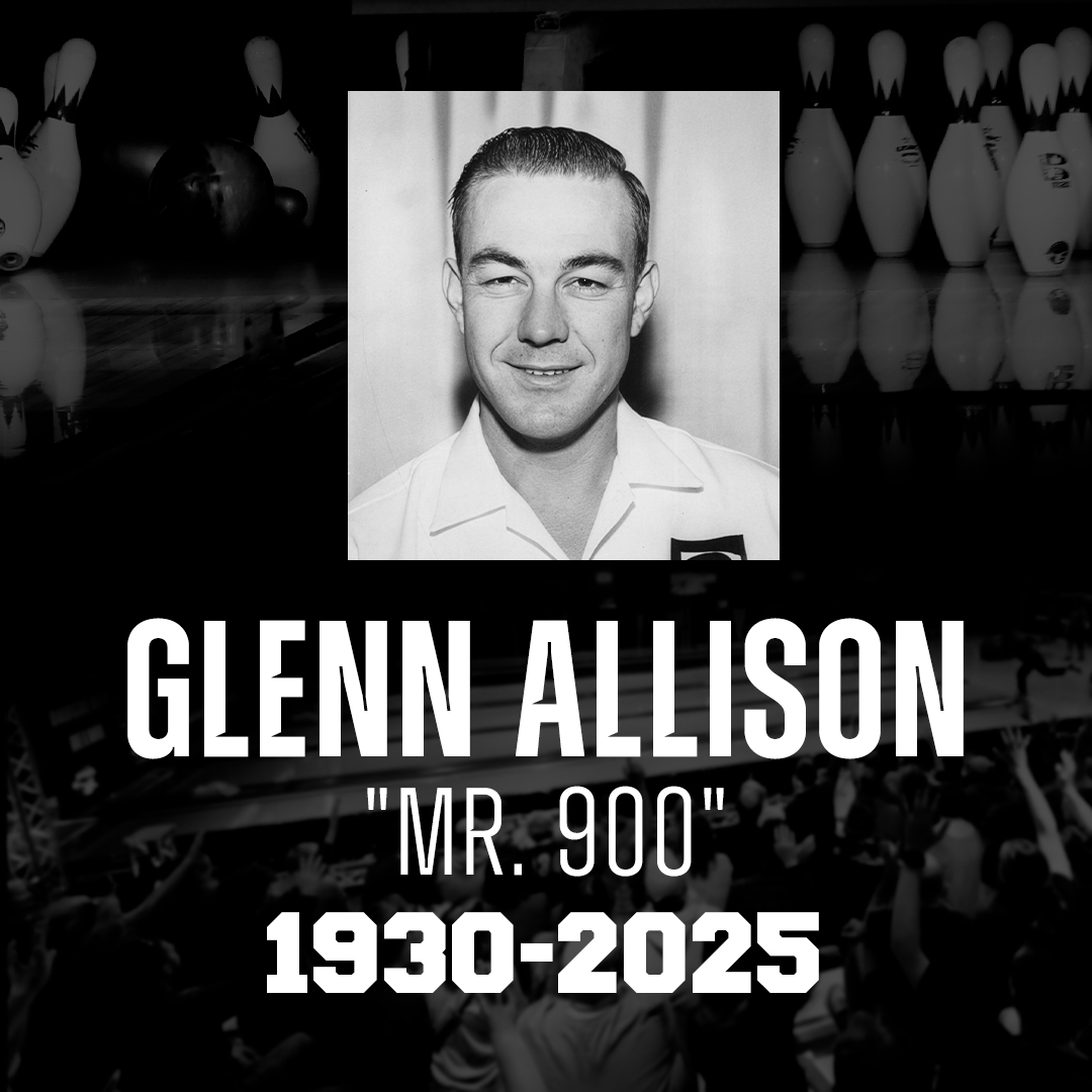 PBATour's tweet image. Our thoughts are with the family and loved ones of Glenn Allison, who died at the age of 95.

Allison, heralded by many as “Mr. 900” for rolling three consecutive 300 games in 1982, earned inductions into the PBA Hall of Fame and the USBC Hall of Fame.

✍️: Aaron Smith, USBC…