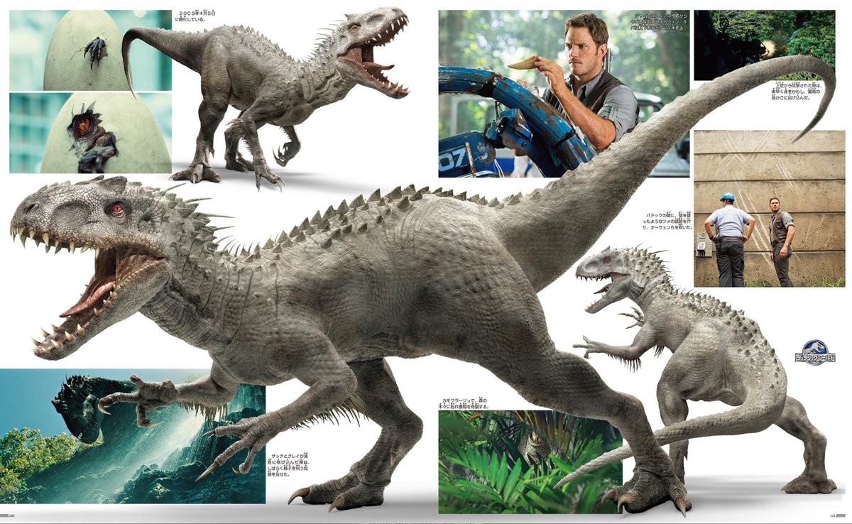 ConcreteTurdLog's tweet image. Indominus rex
From the new "Jurassic World Super Complete Works" book.