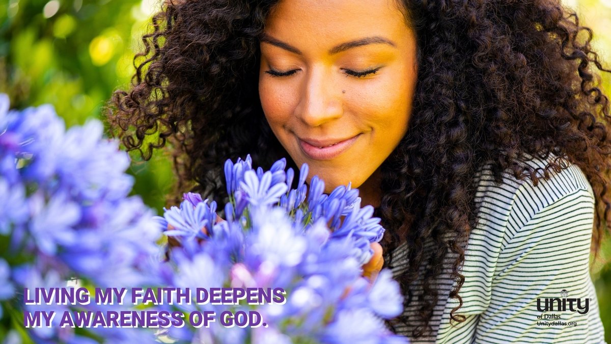 UnityDallas's tweet image. Faith
“LIVING MY FAITH DEEPENS MY AWARENESS OF GOD.”– Dailyword.com
#DailyWord #Unity #UnityDallas #Faith