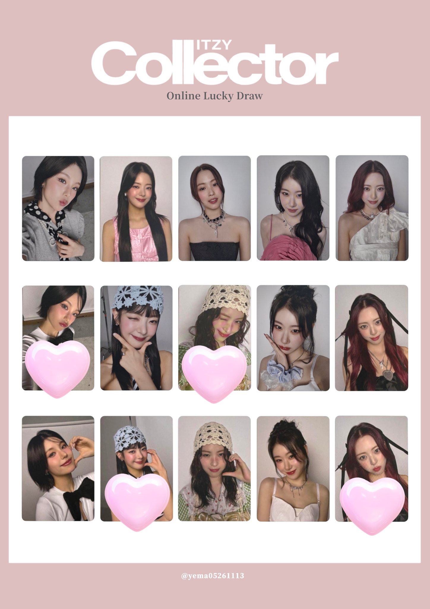 ITZY トレカ 公式 バラ売り⭕️ SG Shopee イェジ】ITZY crazy in love 公式トレカ SG Shopee