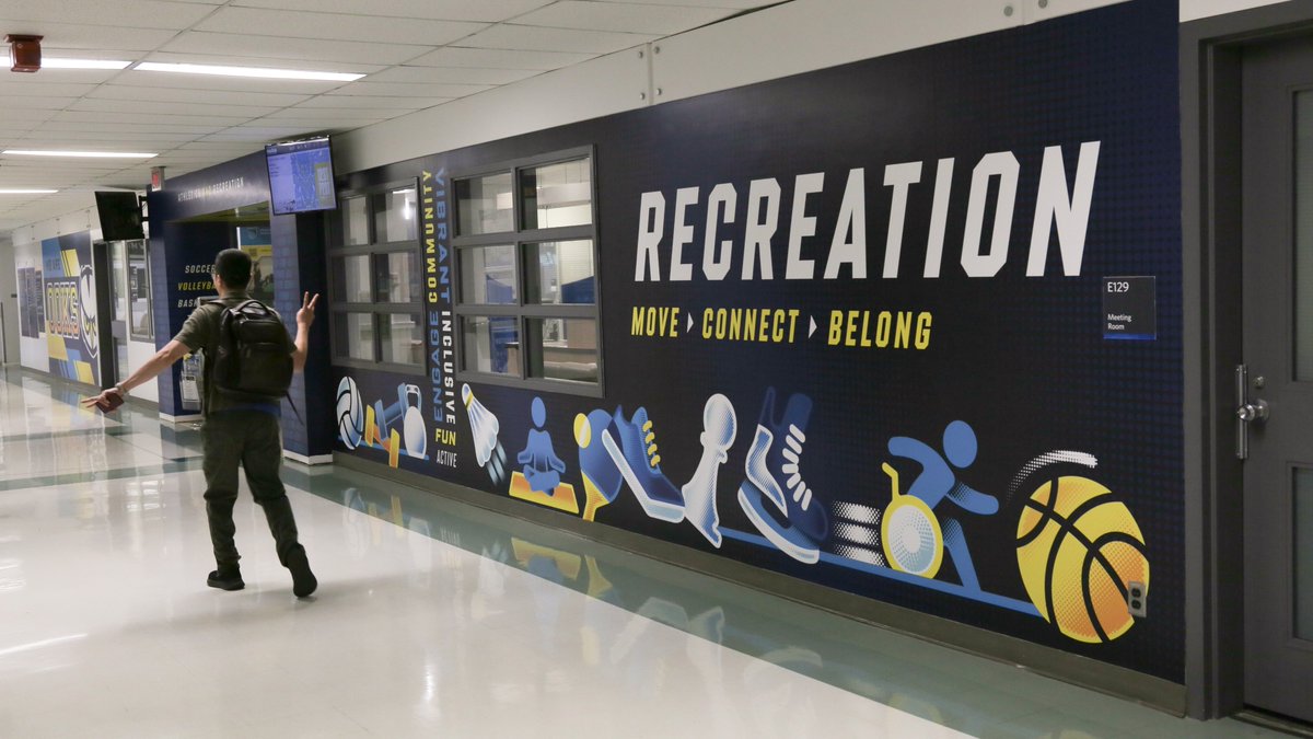 Have you checked out the new wraps around our Athletics areas? These incredible pieces were installed over the summer and we can't get enough of them! #NAITOoks
