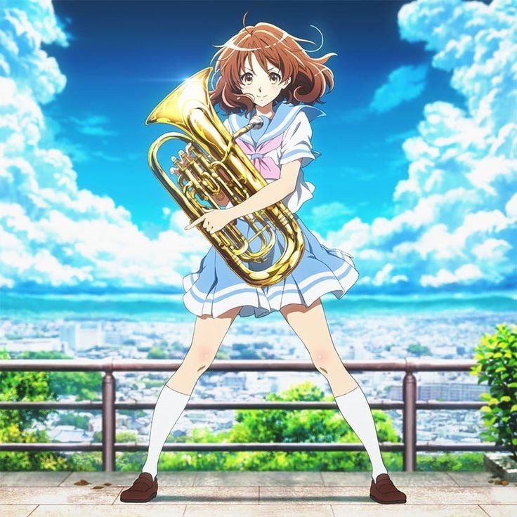 おはようございます。
只今の気温18.2度、湿度64％。雨のち晴れの予報です。

久美子夏服で一番好きな版権絵。
ユーフォ持って堂々とした久美子がかっこいい🥰