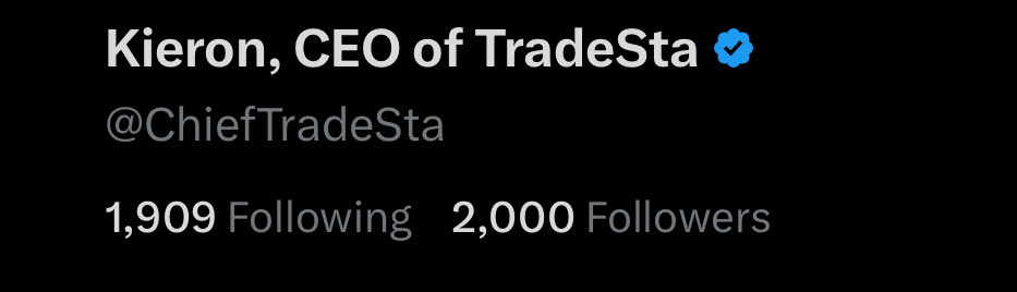 Kieron, CEO of TradeSta (@chieftradesta) on Twitter photo I finally hit the 2k follower mark completely organically!
To celebrate Iโll give away $200 of AVAX.
TO ENTER:
Be following me
Follow <a href="/TradeStaPerpDEX/">TradeSta.io</a>
Comment something funny or interesting
Retweet the post
Iโll announce the winner tomorrow 13:00 GMT+1 I finally hit the 2k follower mark completely organically!
To celebrate Iโll give away $200 of AVAX.
TO ENTER:
Be following me
Follow <a href="/TradeStaPerpDEX/">TradeSta.io</a>
Comment something funny or interesting
Retweet the post
Iโll announce the winner tomorrow 13:00 GMT+1