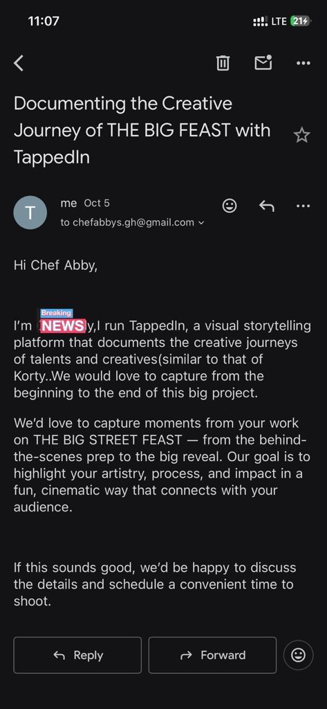 TappedInGh's tweet image. Hello @chefabbys …Please I would love to work with you on your groundbreaking project…I would document everything…From the day before,during and after the event