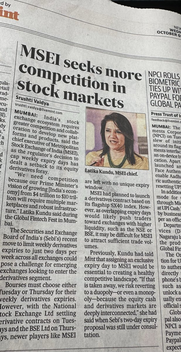iamrakeshbansal's tweet image. Metropolitan Stock Exchange