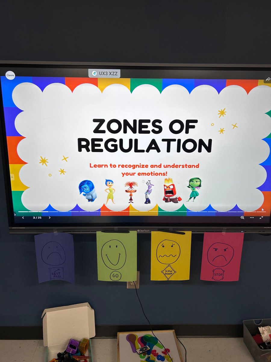 SchCounselorFP's tweet photo. Leaning hard into the #ZonesofRegulation for #emotionalregulation 💙💚💛❤️ https://t.co/g99LawKBz2