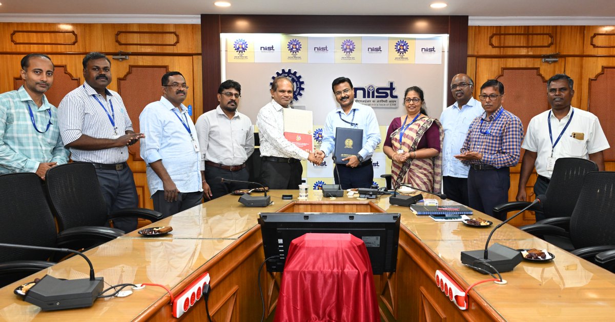 NIT_Agartala's tweet image. MoU Signed Between NIT Agartala and CSIR NIIST, Thiruvananthapuram
🔬🌿 A Step Towards Regional Innovation & Sustainable Development