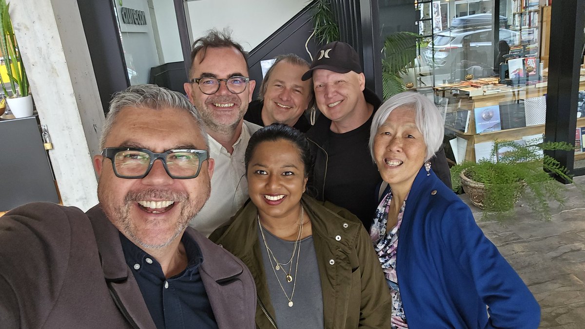 WebTaniwha's tweet image. We're baaaaaaaack! The @lovethetron #CoffeeMafia reunite for a special visit from @chamfy and to mark a 9 year milestone for Gary moving to our fair city. Watch this space... 
@CaigerNancy
#lovethetron 
#AreHashtagsStillaThing