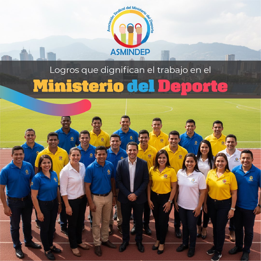 Asmindep's tweet photo. 💪 Porque cuando los derechos se defienden, se convierten en logros que transforman vidas. 

👉 Conoce los avances que fortalecen a quienes hacen grande a MinDeporte, gracias a las acciones de la asociación sindical de esta cartera.

#ASMINDEP #MinisterioDelDeporte https://t.co/fwogSkG830